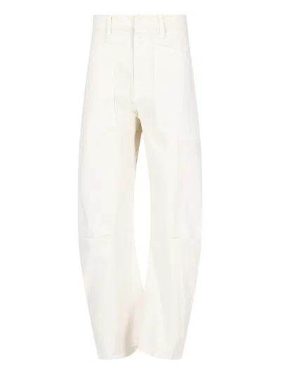 Shop Nili Lotan Trousers In White