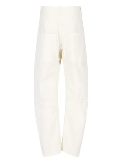 Shop Nili Lotan Trousers In White