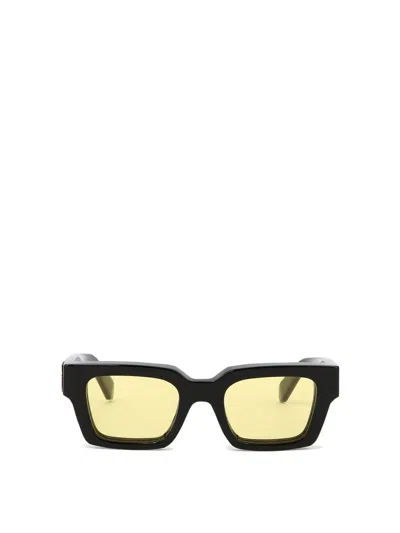 Shop Off-white "virgil" Sunglasses In Black