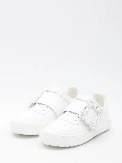 Shop Roger Vivier Very Vivier Sneakers In White