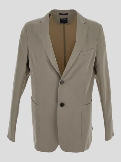 Shop Zegna Suit In Grey