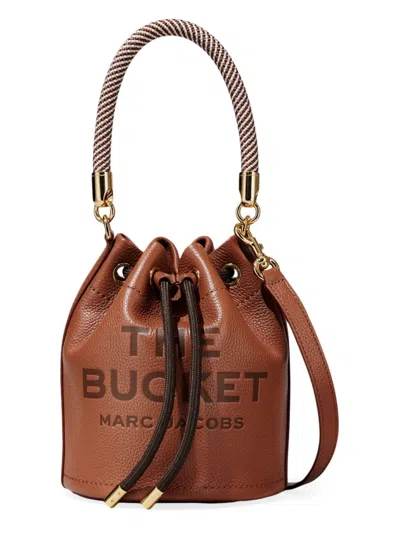 Shop Marc Jacobs Women's The Leather Bucket Bag In Argan Oil
