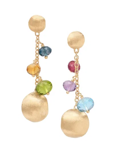 Shop Marco Bicego Women's Africa 18k Yellow Gold & Multi-gemstone Drop Earrings