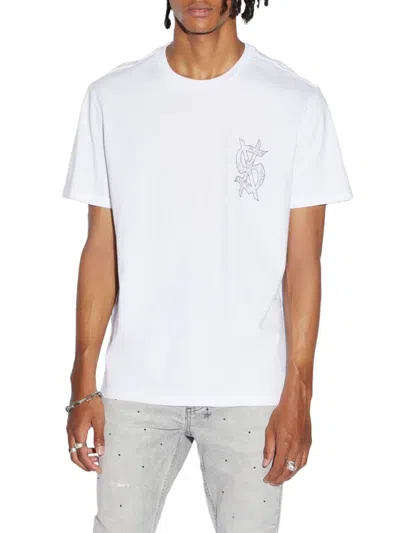 Shop Ksubi Men's Snake Dollar Kash Logo T-shirt In White
