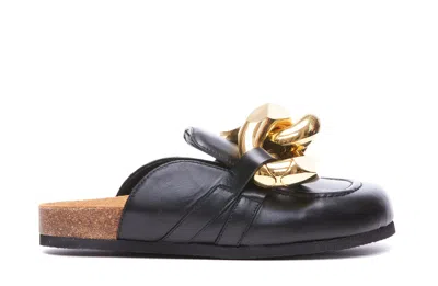 Shop Jw Anderson J.w. Anderson Chain Loafers In Black