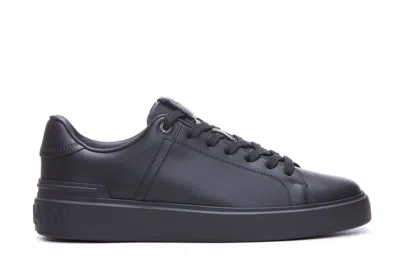 Shop Balmain B Court Sneakers In Black