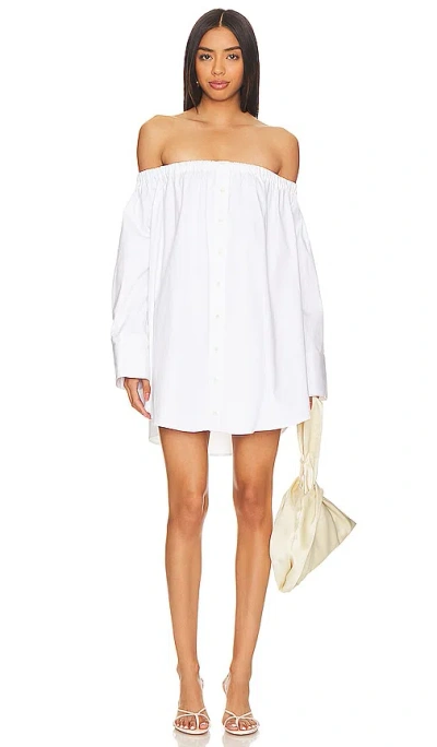 Shop Camila Coelho Fenna Off Shoulder Mini Dress In White