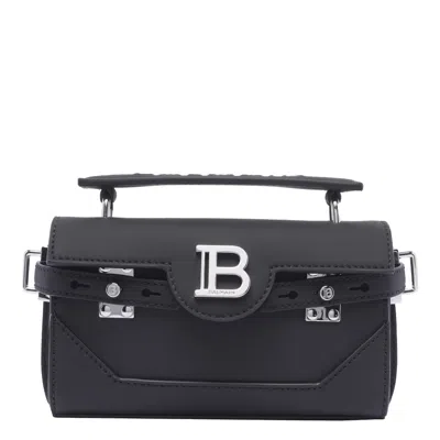 Shop Balmain B-buzz 19 Hand Bag In Black