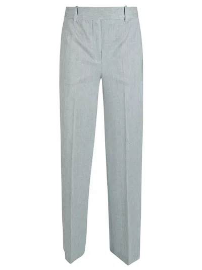 Shop Circolo 1901 Pleated Tailored Trousers In Blue