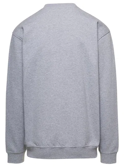 Shop Apc 'rene' Gey  Crewneck Sweatshirt With  X Jw Anderson Embroidery In Cotton Man In Grey