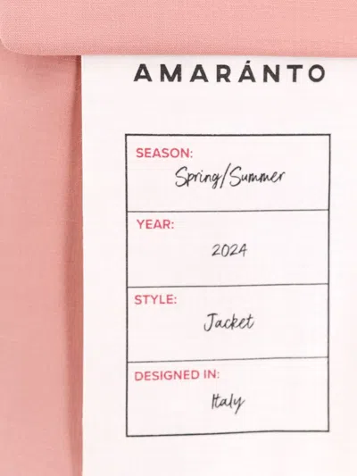 Shop Amaranto Amaránto Blazer In Pink