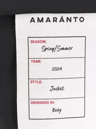 Shop Amaranto Amaránto Blazer In Black
