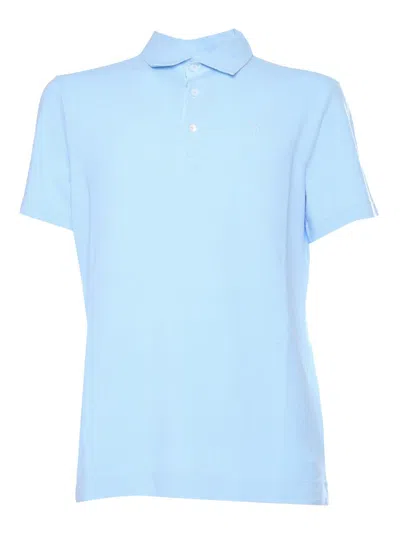 Ballantyne Light Blue Polo In Blue