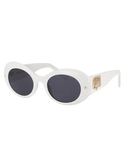 Shop Chiara Ferragni Sunglasses In Vk6ir White