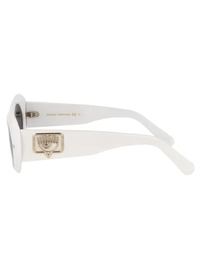 Shop Chiara Ferragni Sunglasses In Vk6ir White