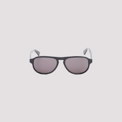 Shop Bottega Veneta Eyewear Aviator Frame Sunglasses In Black