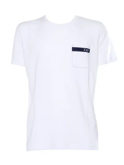 Shop Fay T-shirt M/c In White