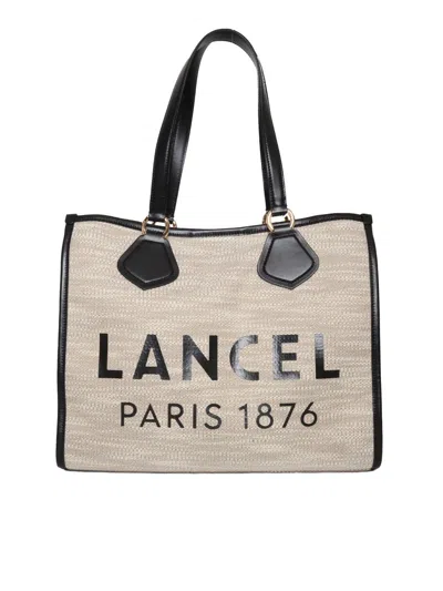 Shop Lancel Hand Held Bag. In Beige