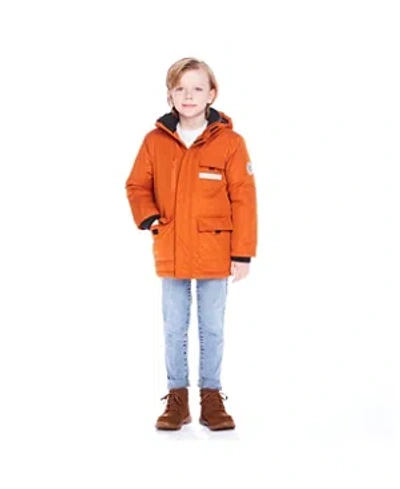 Andy & Evan Boys' Orange Winter Parka - Little Kid, Big Kid In Orange