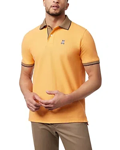 Shop Psycho Bunny Southport Pique Short Sleeve Polo Shirt In Mock Orange