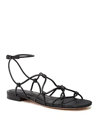 Shop Paige Women's Phoebe Lace Up Ankle Strap Sandals In Black Snake