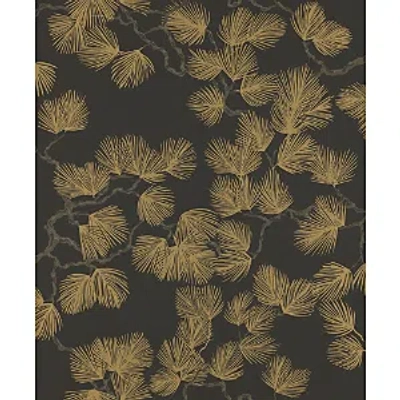 Shop Scalamandre Pine Wallcovering In Black