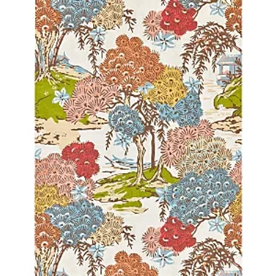 Shop Scalamandre Sea Of Trees Wallcovering In Sunrise