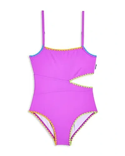 Shop Limeapple Girls' Sisa One Piece Swimsuit - Big Kid In Purple