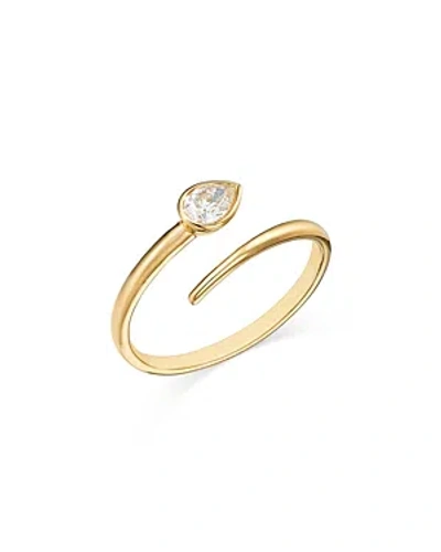Bloomingdale's Diamond Bypass Ring In 14k Yellow Gold, 0.24 Ct. T. W. In Gold