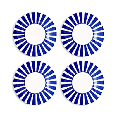 Shop Spode Blue Italian Steccato Bold Stripe Tidbit Plates, Set Of 4