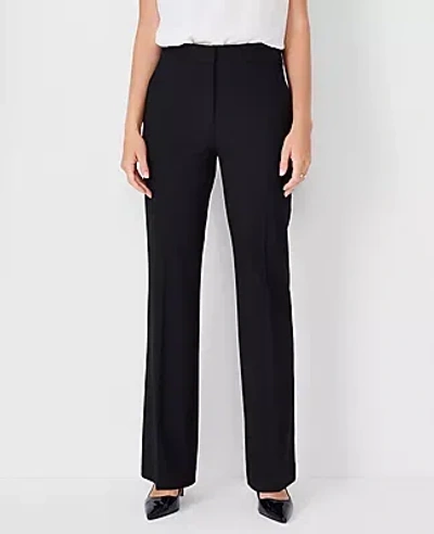 Shop Ann Taylor The High Rise Trouser Pant In Seasonless Stretch - Curvy Fit In Core Black