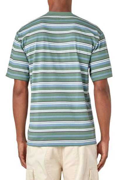 Shop Dickies Glade Spring Stripe Cotton T-shirt In Horizontal Yd Stripe