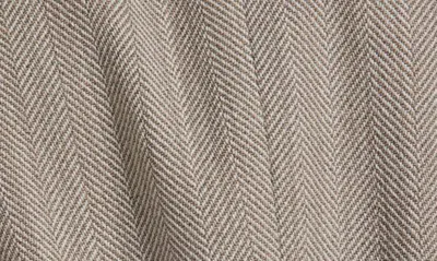 Golden Goose Journey Herringbone Boyfriend Jacket In Dark Olive/ Vintage White