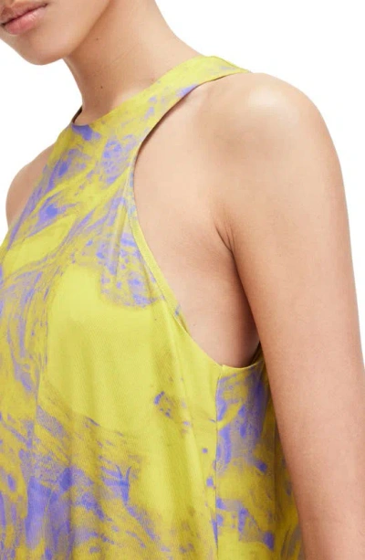 Shop Allsaints Kura Inspiral Sleeveless Maxi Dress In Zest Lime Green