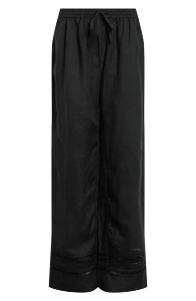 Shop Allsaints Jade Drawstring Pants In Black