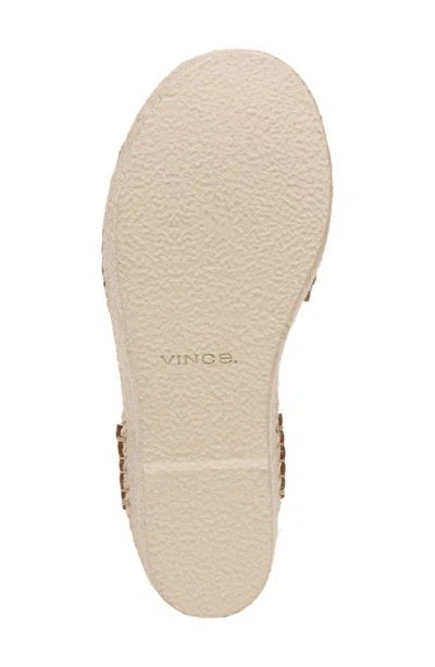 Shop Vince Belisa Ankle Strap Espadrille Platform Wedge Sandal In Sequoia Brown