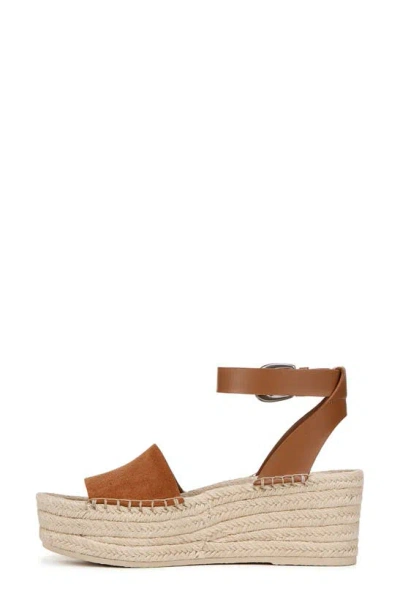 Shop Vince Belisa Ankle Strap Espadrille Platform Wedge Sandal In Sequoia Brown