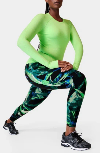 Shop Sweaty Betty Power 7/8 Gym Leggings In Green Arec