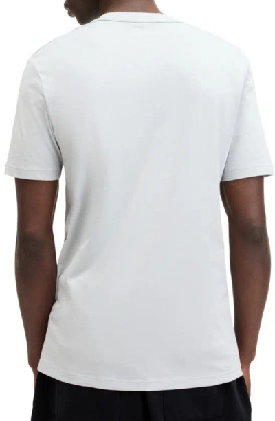 Shop Allsaints Brace Tonic Slim Fit Cotton T-shirt In Smokey Grey