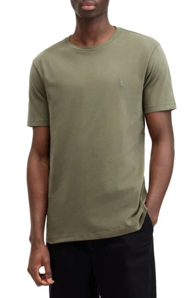 Shop Allsaints Brace Tonic Slim Fit Cotton T-shirt In Valley Green