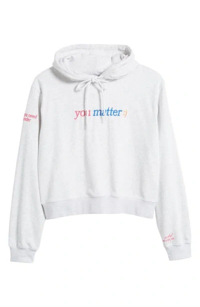 Shop The Mayfair Group You Matter Hoodie In Ash Grey