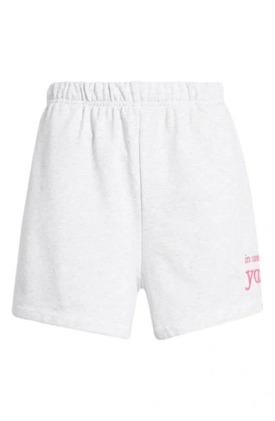 Shop The Mayfair Group You Matter Sweat Shorts In Ash Grey