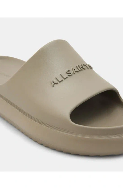Shop Allsaints Dune Slide Sandal In Grey