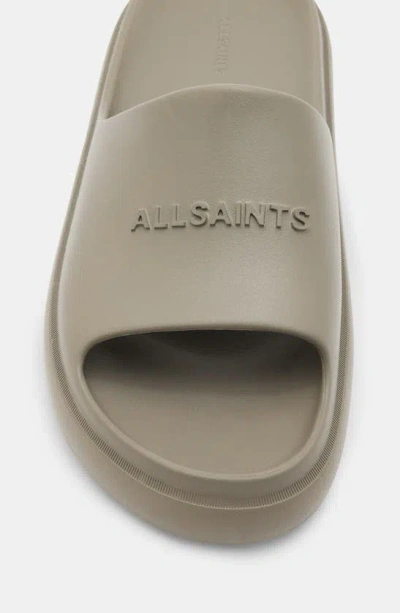Shop Allsaints Dune Slide Sandal In Grey