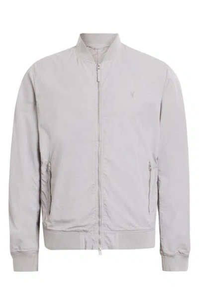 Shop Allsaints Bassett Bomber Jacket In Malt Grey