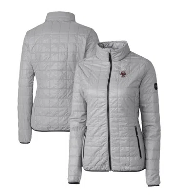 Shop Cutter & Buck Gray Boston College Eagles Rainier Eco Insulated Puffer Full-zip Jacket