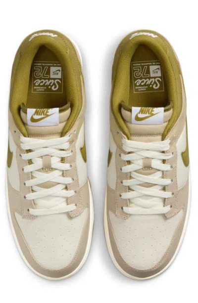 Shop Nike Dunk Low Basketball Sneaker In Sail/ Pacific Moss/ Cream