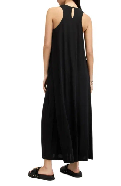 Shop Allsaints Kura Sleeveless Maxi Dress In Black