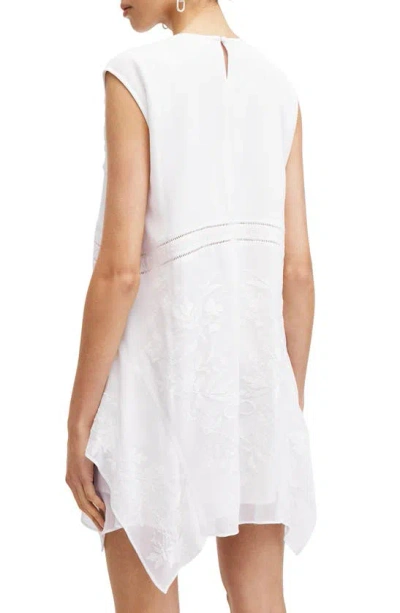 Shop Allsaints Audrina Floral Embroidery Minidress In White