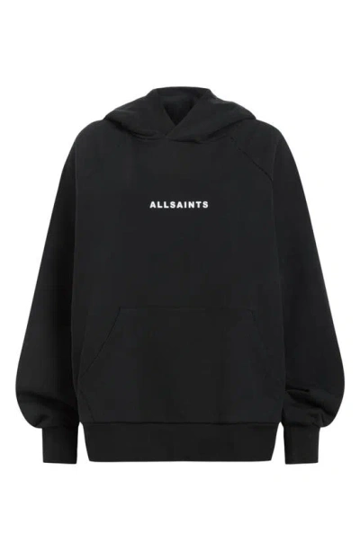 Shop Allsaints Tour Talon Logo Graphic Hoodie In Black